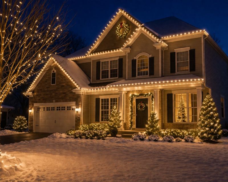 Holiday Lights Installation in Alpharetta, GA